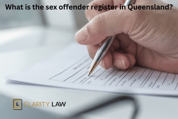 What is the sex offender register in Queensland